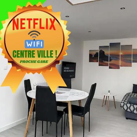 Apartamento Grand T2 Jardin Wifi Parking Proche Gare Saint-Quentin  Exterior foto